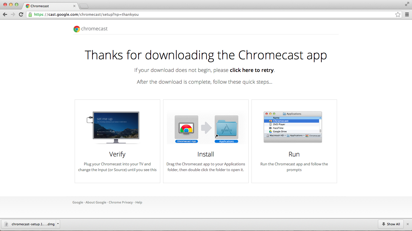download chromecast extension for mac book